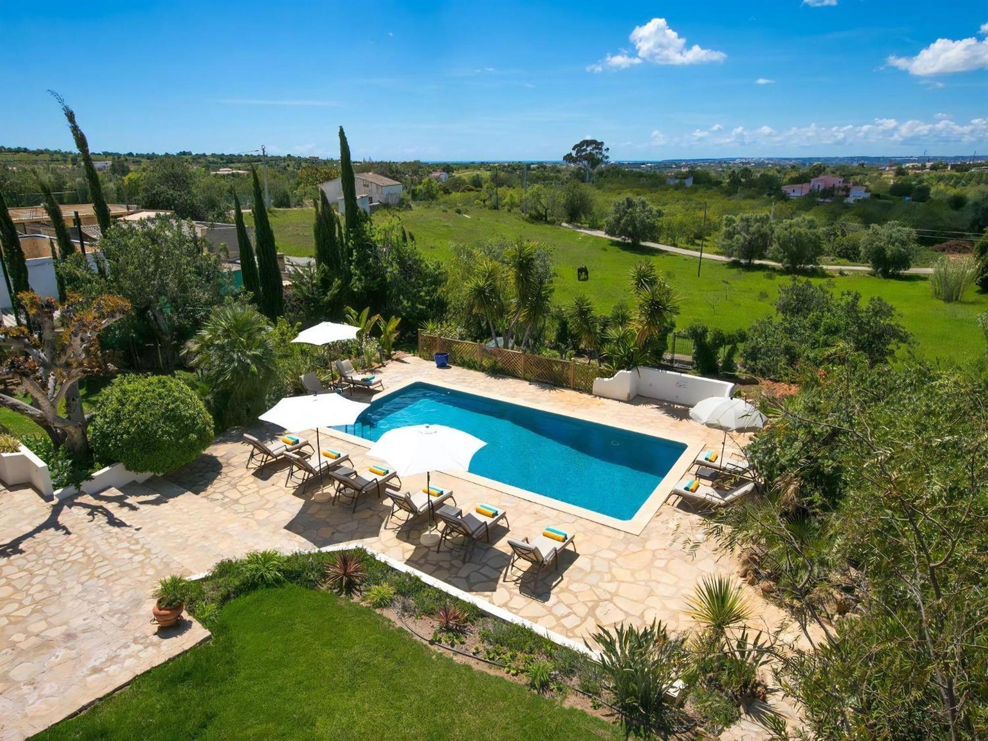 Villa Amendoal, Luxury With Private Pool, Ac Near Albufeira, Fabulous Countryside Views